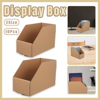 10pcs Slanted Display Boxes for Sorting Organising Storage Containers Organizer - 60cm x 30cm x 20cm