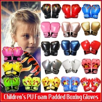 Boxing Sparring Training Gloves MMA Kickboxing Punching Gloves for Practice Sessions - Red [Map Pattern]