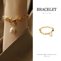 Simple Chunky Chain Bracelet Elegant Trendy Fashion Jewelry for Women Gifts