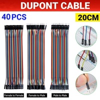 40PCS Dupont Cable 20cm Jumper Wire for Arduino RPi breadboard - Female to Female 20CM