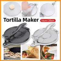 16/20cm Premium Tortilla Press Flat Bread Maker Taco Roti Chapati Health Food - Black-20cm