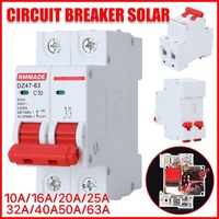 AC Circuit Breaker Solar 220-380V 2Pole Double MCB Mini 10-63 Amp - 25A