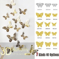 12X 3D Butterfly Wall Decals Stickers Removable Kids Nursery Decoration - 7605