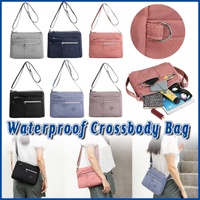 Ladies Large Capacity Crossbody Bag Single Shoulder Small Square Bag Handbag - Purple