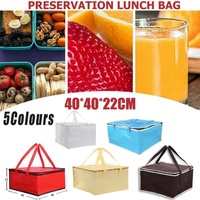 Pizza Delivery Bag Insulated Thermal Food Container Backpack Storage Insulated - White