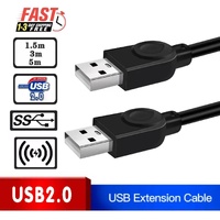 High Speed Usb 2.0 Data Extension Cable Type A Male To Male M-M Connection Cord - 3M