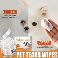 Pet Eye Wipes Clean Dogs Cats Tear Stain Removal Eye Dirt Cleaning Cotton Pads