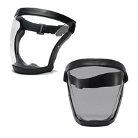 Super Protective Mask Anti-Fog Full Face Shield All-Inclusive For Men and Women - Black-2PC