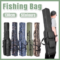 130cm Big Belly Fishing Tackle Bag Rod Storage Carry Case Outdoor Fishing Bag - Green