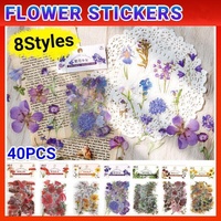 Scrapbooking Flower Stickers Pet Transparent Sticker - F