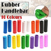Rubber Grips For Bmx Mtb Cycle Road Mountain Bike Scooter Bicycle Handle Bar - Light Blue