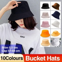9 Colours Unisex Sun Bucket Hat Perfect for Outdoor Adventures - Yellow