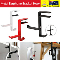 Metal Earphone Headset Desks Display Stand Hanger Holder Headphone Bracket Hook - Red