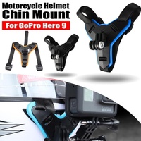 Helmet Chin Mount Holder Motorcycle Strap For GoPro Hero 9/8/7/6/5 Sports Camera - Blue