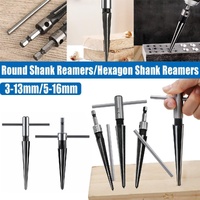 Round Shank Hexagon Shank T Handle Taper Reamer Tool for Drilling and Boring - Hexagon Shank Reamer(3-13mm)