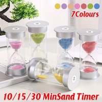 10/15/30 Minute Hourglass Timer Sand Timer for Home Office and Classroom Use - Orange-30min