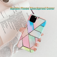 Rainbow Case for iPhone 14 13 12 11 Pro Max XR XS Marble Phone Shockproof Cover Silicone - For iphone 14 Pro Max