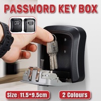 Combination Key Box with Combination Lock for Home Office Security Storage - Grey