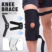 Adjustable Double Metal And Hinged Knee Brace Support Protection Arthritis Sport - M