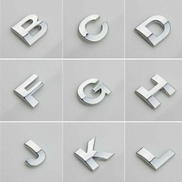 A-Z Alphabet Letters Car Sticker Self Adhesive Auto Badge Emblem 3D Chrome Good - Z