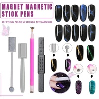 Nail Art Cat Eye Effect Stick for UV Gel Polish Design Tool for Manicure Styling Use - 1PC Strong Magnet