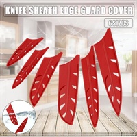 Plastic Knife Sheath Edge Guard Cover Scabbard Slicing Blade Red Protector Chef - Meat Scabbard-8in