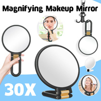 Makeup Mirror Handheld Magnifying Mirror 30X Portable Mirror Compact Travel Tool - White