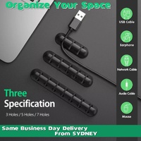 Value Pack Usb Charge Cable Holder Desk Cable Clips Organizer Cord Management - 7 Clips