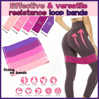 Exercise Resistance Bands Loop Power Strength Training Fitness Yoga Pilates Gym - Light Pink (600*50*0.4MM)