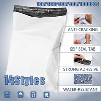 Poly Mailer Bags Mailing Satchel Plastic Courier Self Sealing Packing - 20*35cm *100 PCS