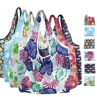 Reusable Foldable Light Waterproof Shopping Bags Carry bag Grocery Big - B-33