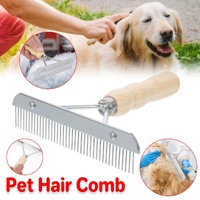 Pet Brush Hair Comb Grooming Rake Comb Dogs and Cats Shedding Deshedding Tool