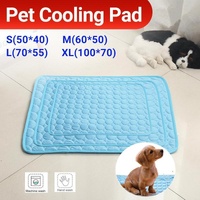 Pet Cool Gel Mat Dog Cat Bed Non-Toxic Breathable Summer Pad 5 Sizes Dog Pad - M(60*50cm)