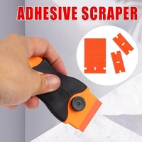 Plastic Razor Blade Scraper or Replacement Blades 10/20/30/50/100PCS Cleaning Tool - 1X Plastic Scraper