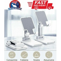 Foldable Adjustable Universal Desk Stand Holder For Mobile Phone Tablet Portable - Pink