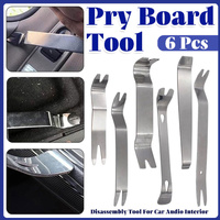 6pcs Pry Bar Tool Set Metal Dismantling Plate Fastener Remover For Car Repair