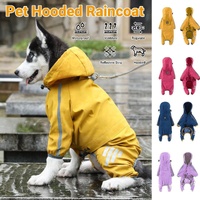 Waterproof Four Corner Pet Raincoats In Large Medium And Small Sizes Are Suitable For Dogs - Pink - S