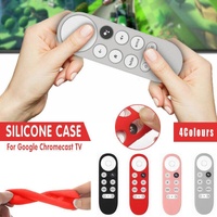 Silicone Case Protective Cover Shell For Google Chromecast Tv 2020 Voice Remote - Grey