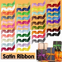 10mm Width Satin Hair Ribbon Wedding Party Decoration Gift Banquet 3m - Fruit Green