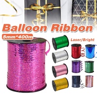 5mm Balloon Ribbon Curling Party String Gift Wrap Decoration Birthday Wedding - Laser-Blue