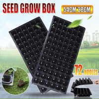 12PCS 72 Cell Seedling Trays Nursery Propagation Inserts for Plant Starter Growing
