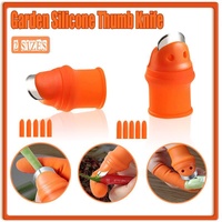 Garden Silicone Thumb Knife Finger Cutter Vegetable Harvesting Tool Picking Aid - S
