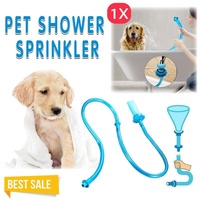 Pet Shower Connector Wash Hose Attachment Sprinkler Handheld Rinser Dogs Bathing
