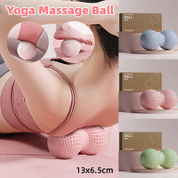 Peanut Massage Ball Foot and Muscle Relaxation Yoga Fitness Massage Tool - Green