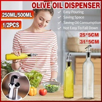 250/500ml Olive Oil Vinegar Pourer Dispenser Glass Bottle Kitchen Tools Cooking - 1 PCS/500 ML