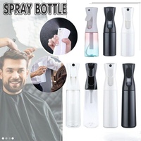 300ml Continuous Spray Bottle Ultra Fine Mist Dispenser Sanitizer Salon - Black
