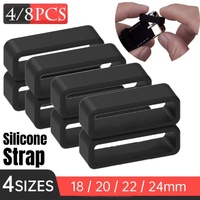 4/8pcs Watch Silicone Gel Ring Bracelet Rubber Bands for Men Women Fashion - 24mm-4pcs