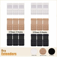 Maternity Strap Clip On Bra Extender Extension 3 Hooks Ladies Plus Size - White