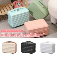 Portable 14 Inch Suitcase Mini Small Travel Storage Hand Gift Box - White