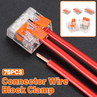 76pcs Terminal Blocks Home Decoration Wire Connectors Branch Terminal Blocks